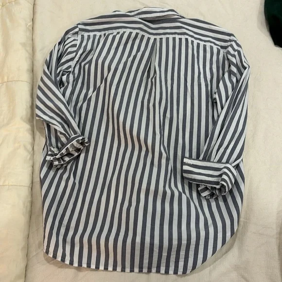 Banana Republic Striped Oversized Button Up - Picture 3 of 3